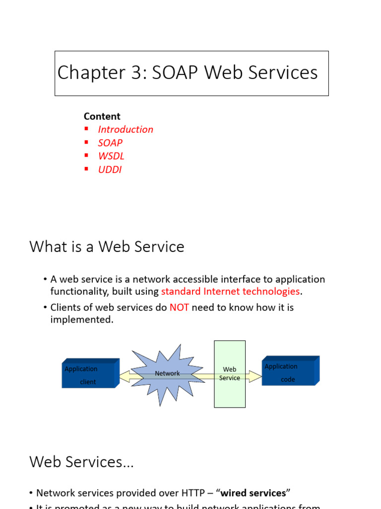 Chapter 3 Part I SOAP | PDF | Soap | Web Service