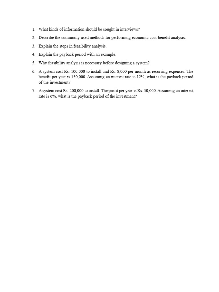 Feasibility and Cost-Benefit Analysis Guide | PDF