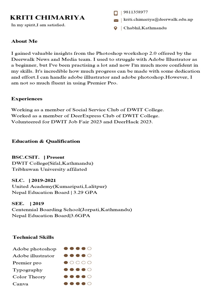 DWIT College | PDF