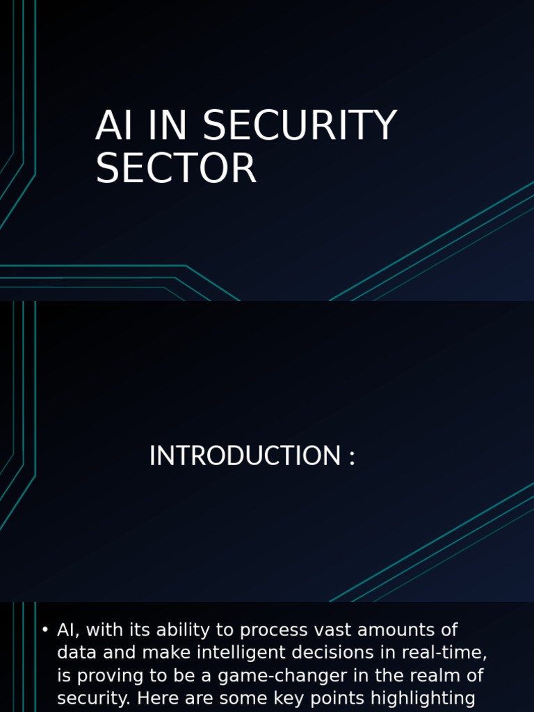 Ai in Security Sector | PDF | Security | Computer Security