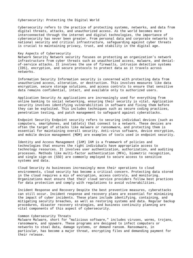 Cybersecurity Protecting The Digita | PDF | Security | Computer Security