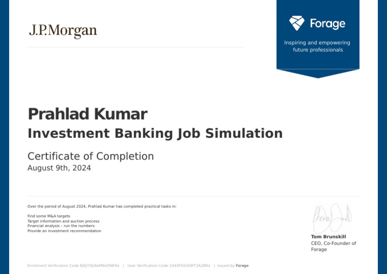 Jp Morgan Investment Banking Pdf