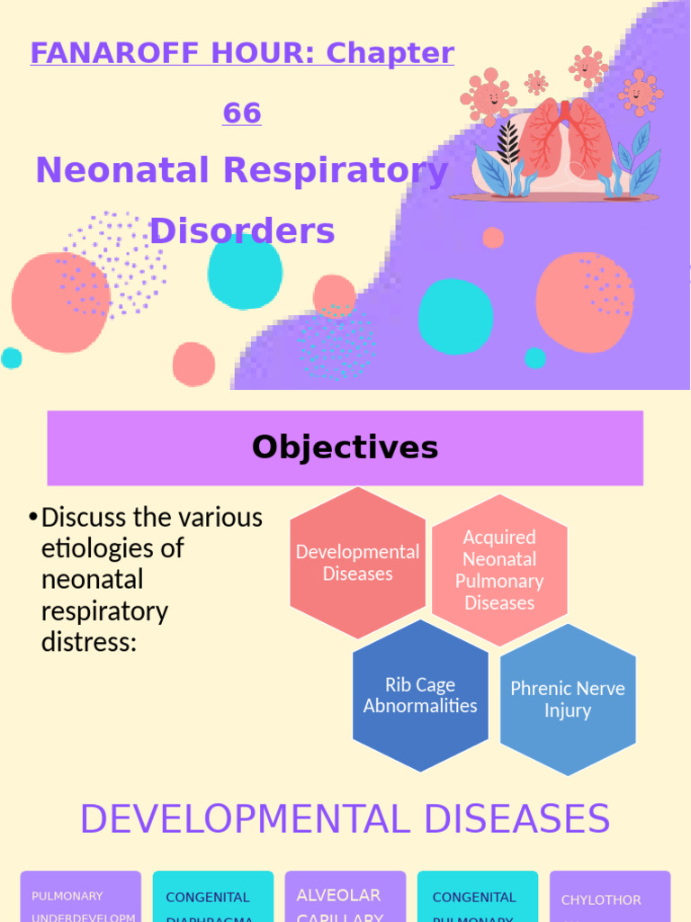 Neonatal Respiratory Disorders Overview | PDF | Lung | Medical Specialties