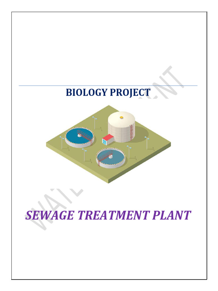 Sewage Treatment Plant Project Overview | PDF | Sewage Treatment ...