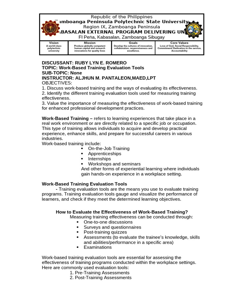 Romero Sir Pantaleon Draft FINAL | PDF | Focus Group | Educational ...