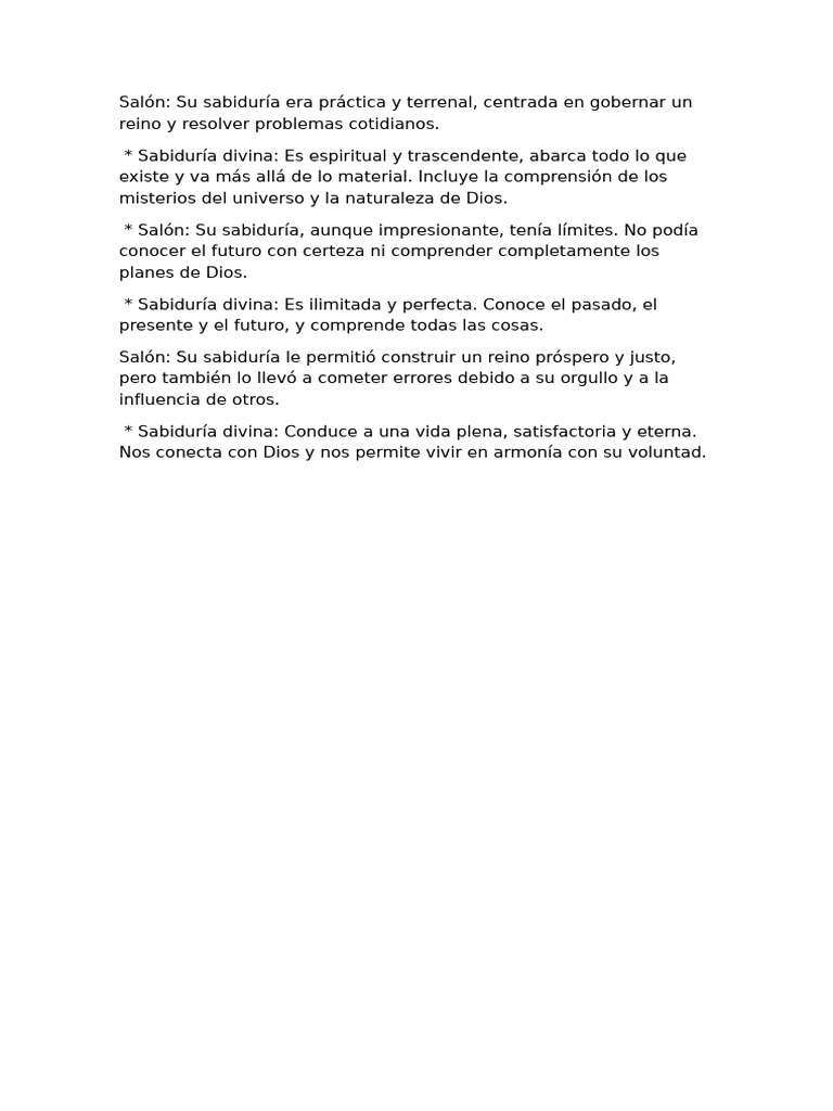 Sabiduría Humana vs. Sabiduría Divina | PDF