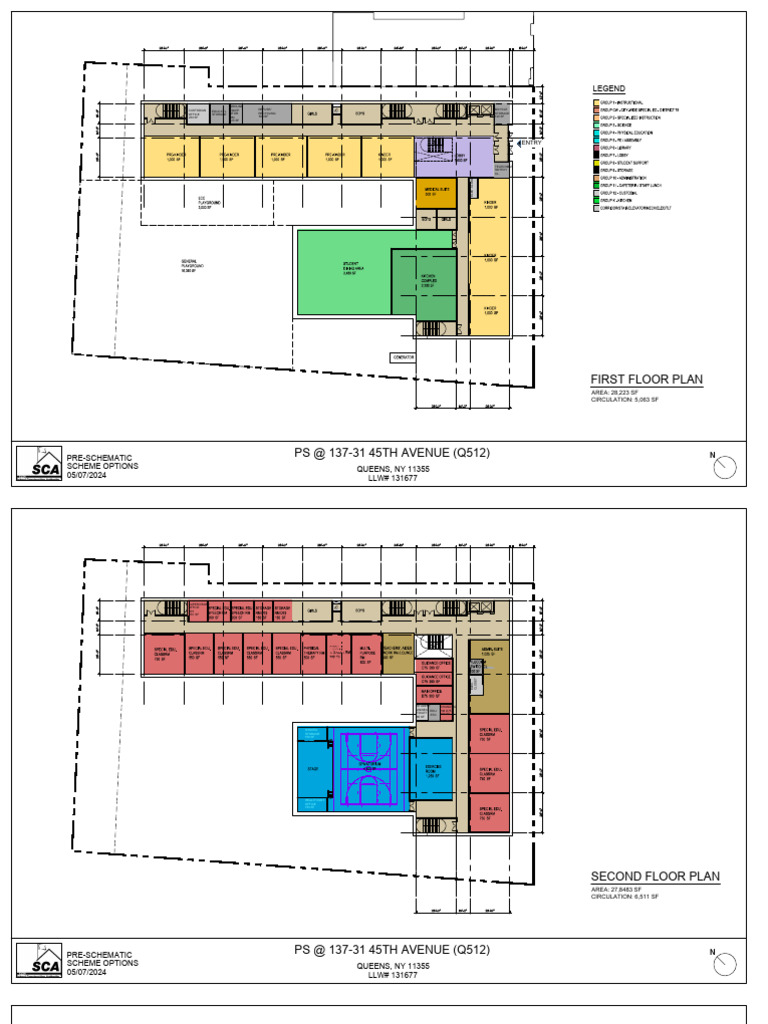 Pre-Schematic Floor Plans for PS Q512 | PDF | Buildings And Structures