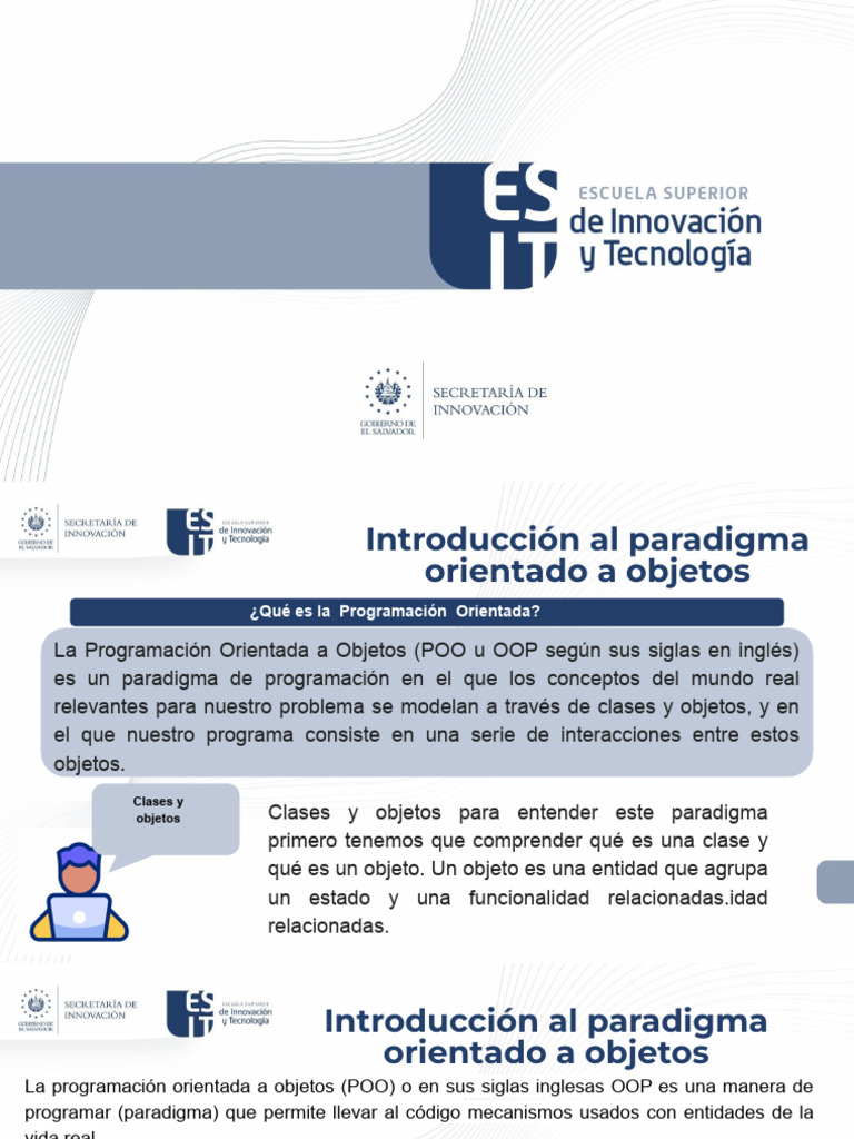 UD1 POO Parte I | PDF | Objeto (informática) | Programación orientada a ...