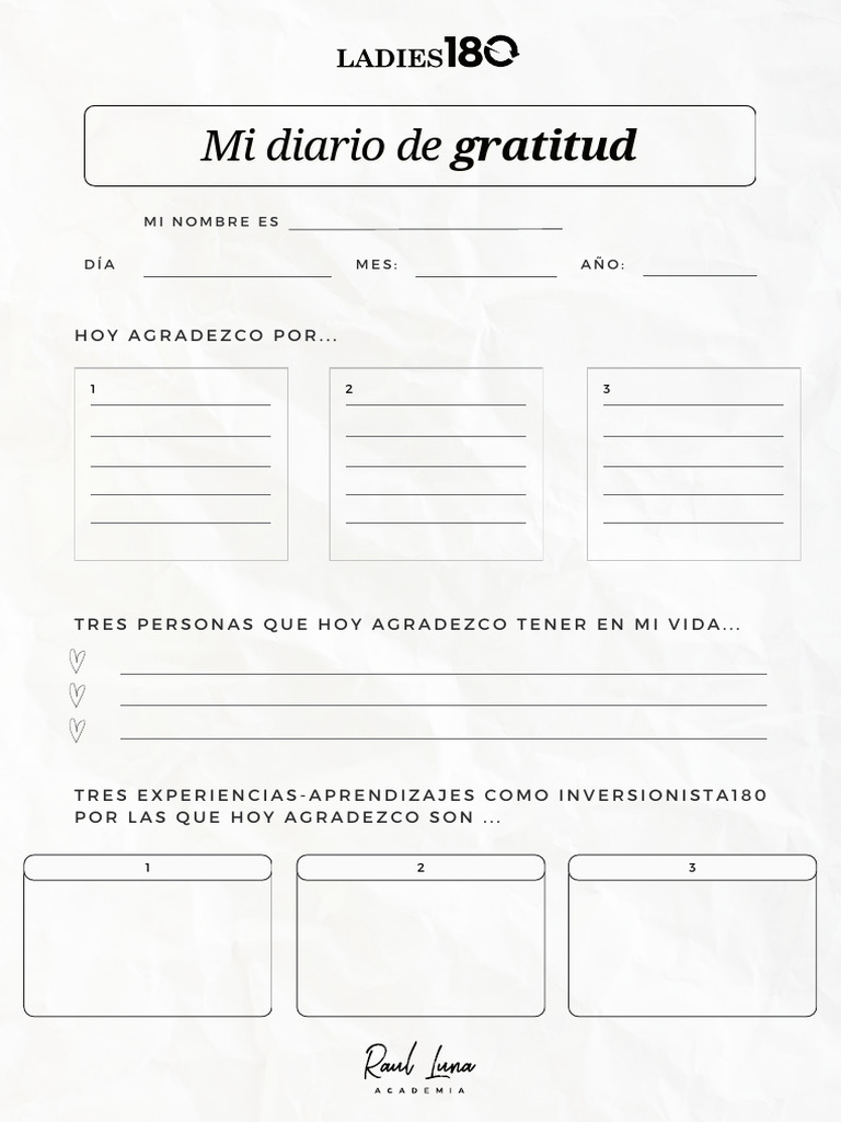 Diario de Gratitud | PDF