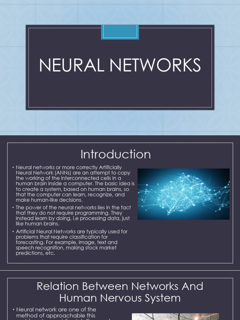 Notes Class 09 AI Neural Networks | PDF | Artificial Neural Network ...