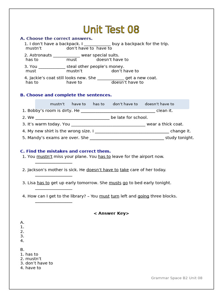 English Modals Practice Exercise | PDF