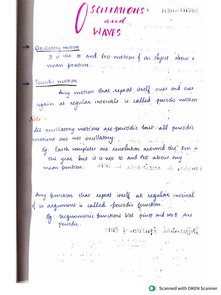 Oscillation Pdf