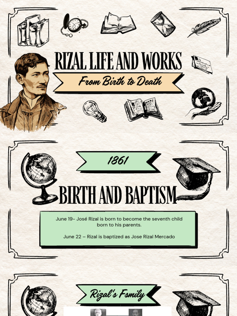 Rizal Life and Works Timeline - Grp8cbrc | PDF | Philippines