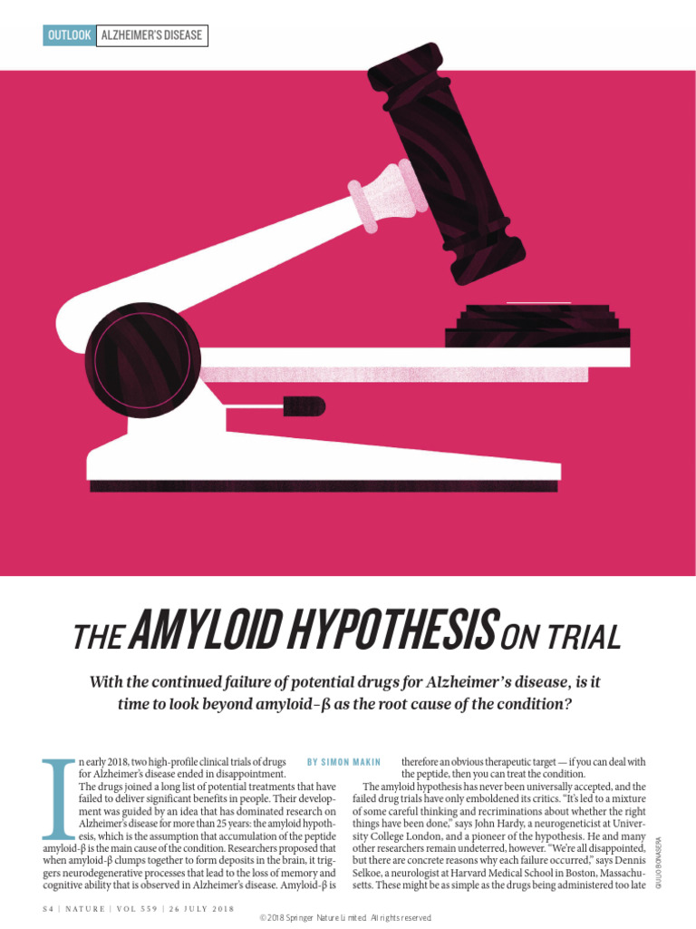 Trial - 2018 - Amyloid Hypothesis Rejection | PDF | Amyloid Beta ...