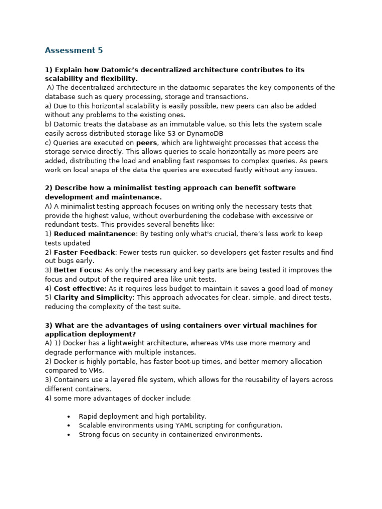 Datomic Architecture and Testing Benefits | PDF | Software Quality ...