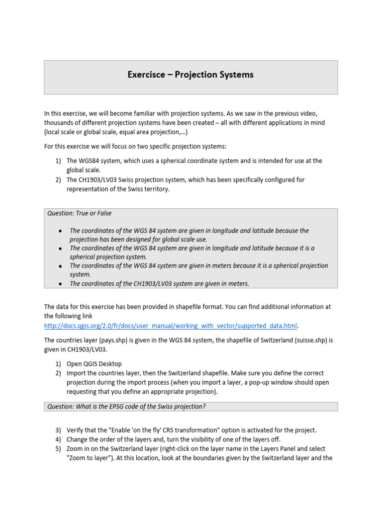 Understanding Projection Systems in QGIS | PDF | Geodesy | Cartography