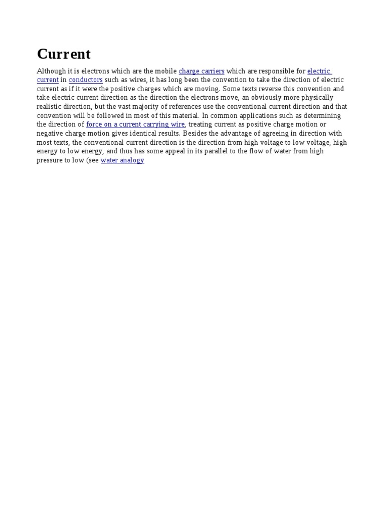 Current | PDF | Science & Mathematics
