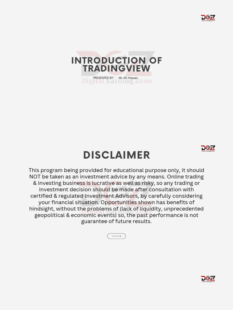 Introduction Of Tradingview Pdf