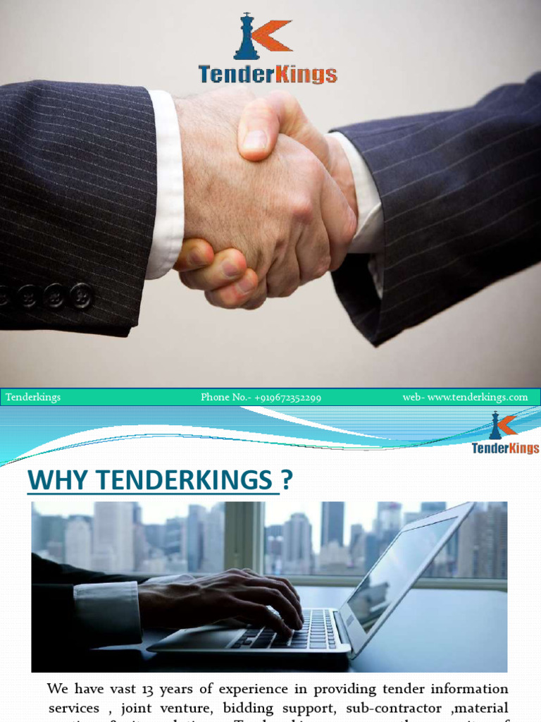 Comprehensive Tender Services in India | PDF