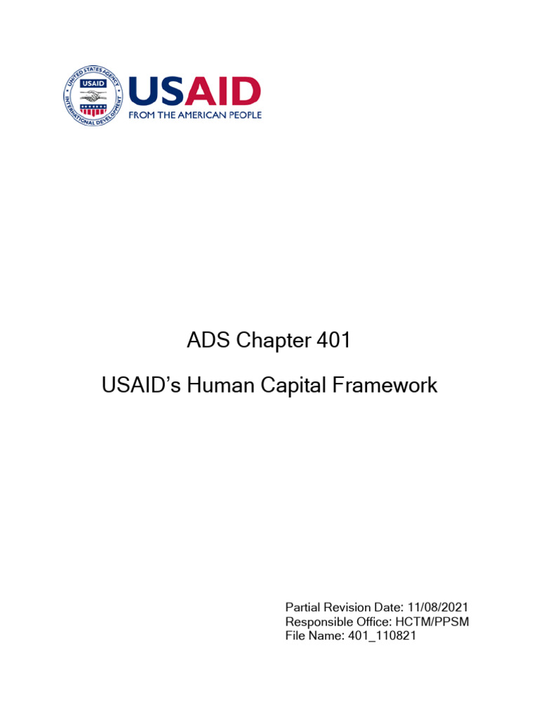 USAID Human Capital Framework Overview | PDF | Human Resource ...