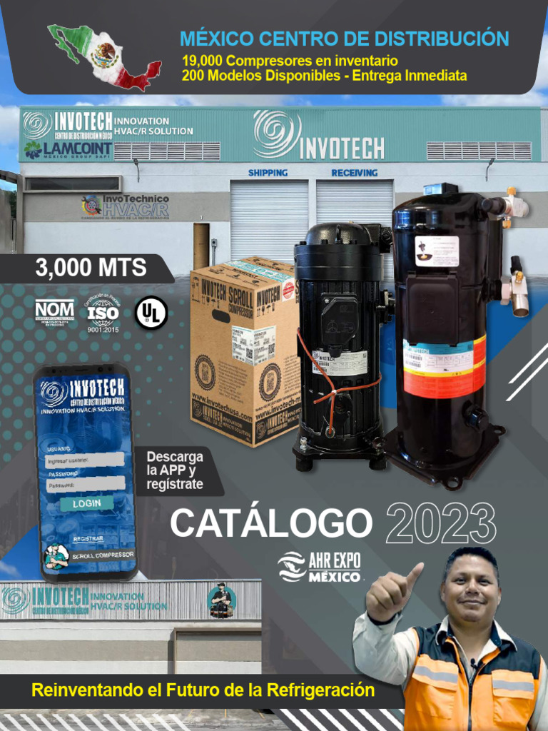 Catálogo de Compresores Invotech 2023 | PDF | Aplicación movil