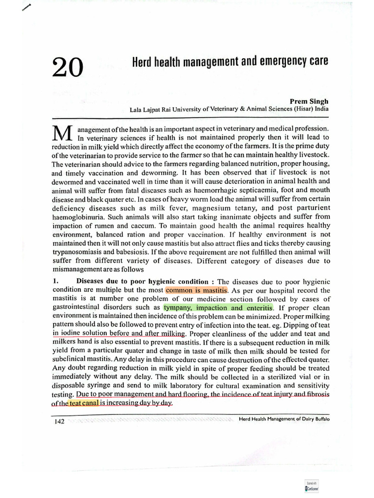 Herd Health Management for Dairy Buffalo | PDF | Vaccines | Immune System