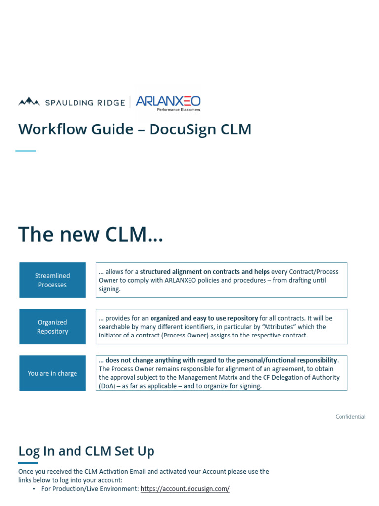 DocuSign CLM Workflow Guide | PDF | Microsoft Office | Computing