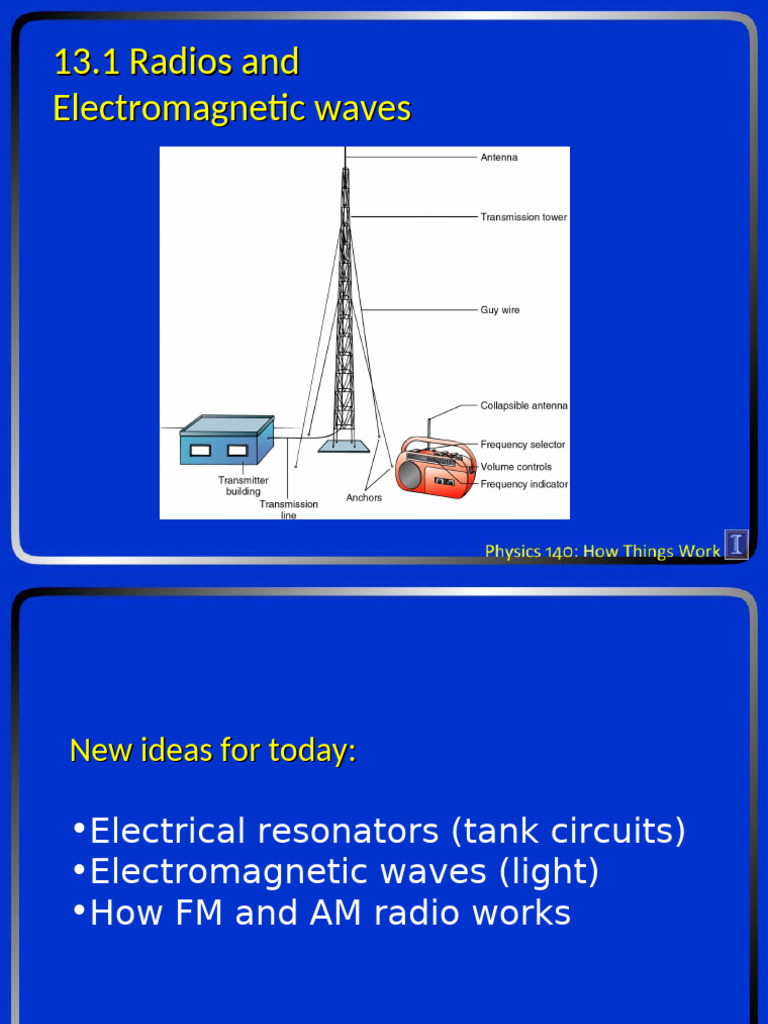 13.1 Radios and Electromagnetic Waves Physics 140 How Things Work | PDF ...