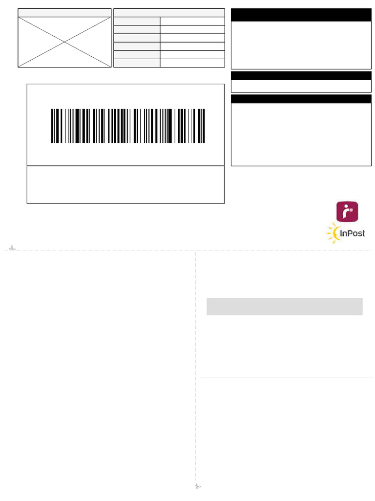 Inpost Label Form | PDF