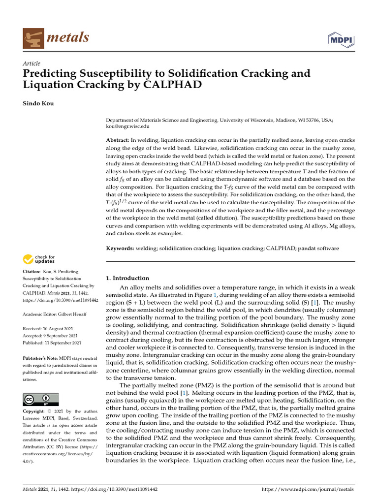 Predicting Welding Cracking Susceptibility | PDF | Construction | Welding