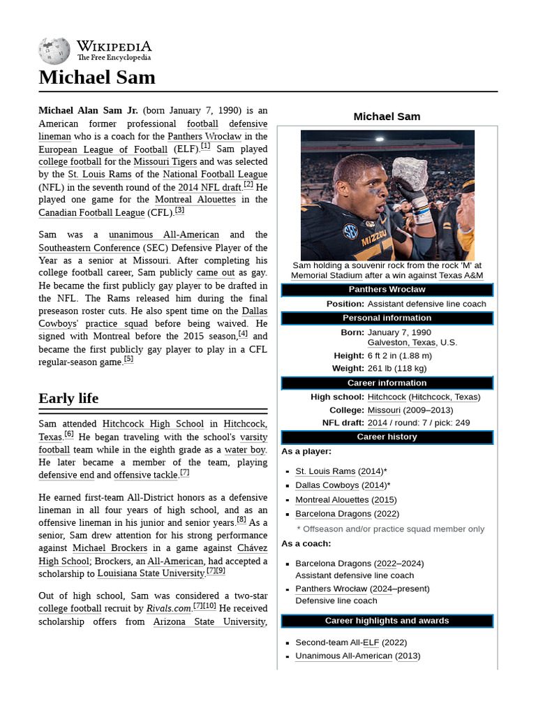 Michael_Sam | PDF | American Football | Sports