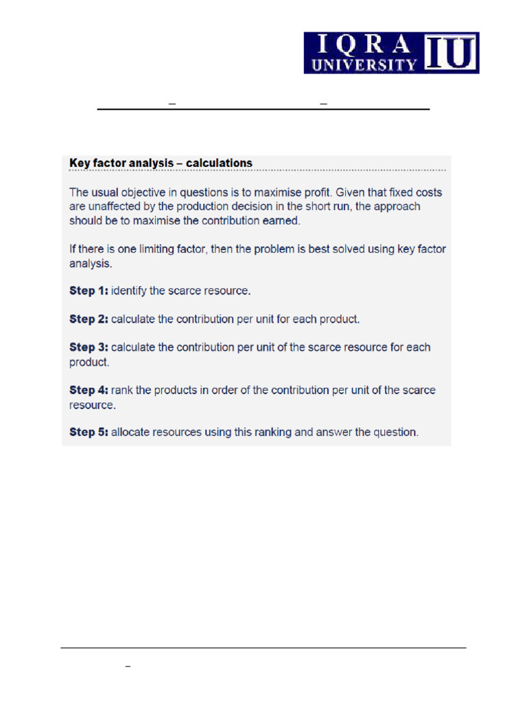 Session 6 Decision Making - Make or Buy Handout | PDF