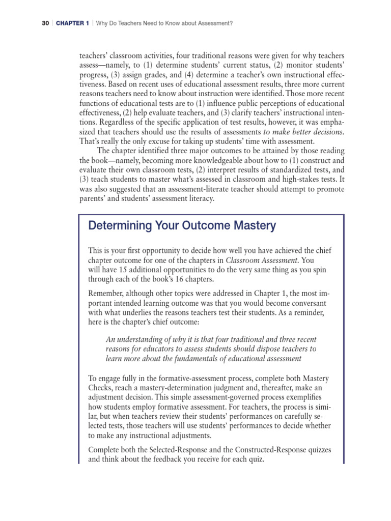 Understanding Classroom Assessment | PDF | Educational Assessment ...