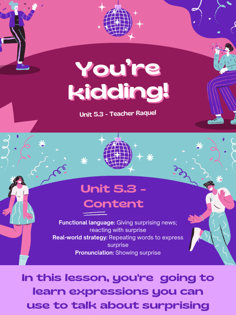 Surprising News and Reactions | PDF