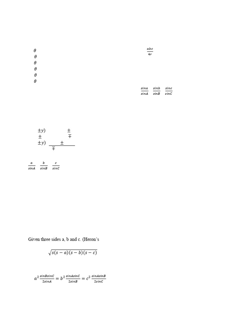 Trigonometry Formulas and Problems | PDF | Trigonometry | Trigonometric ...