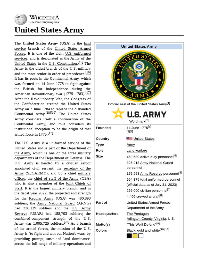 United States Army | PDF | United States Army | Gulf War