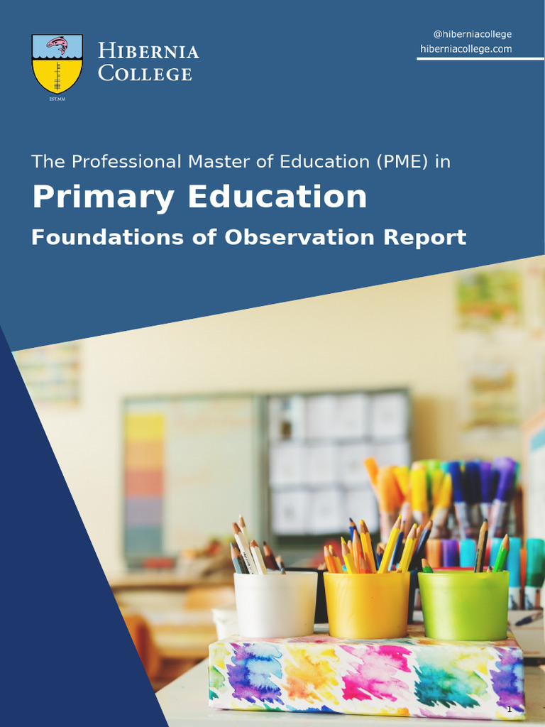 PME Primary Education Observation Guide | PDF | Teachers | Knowledge