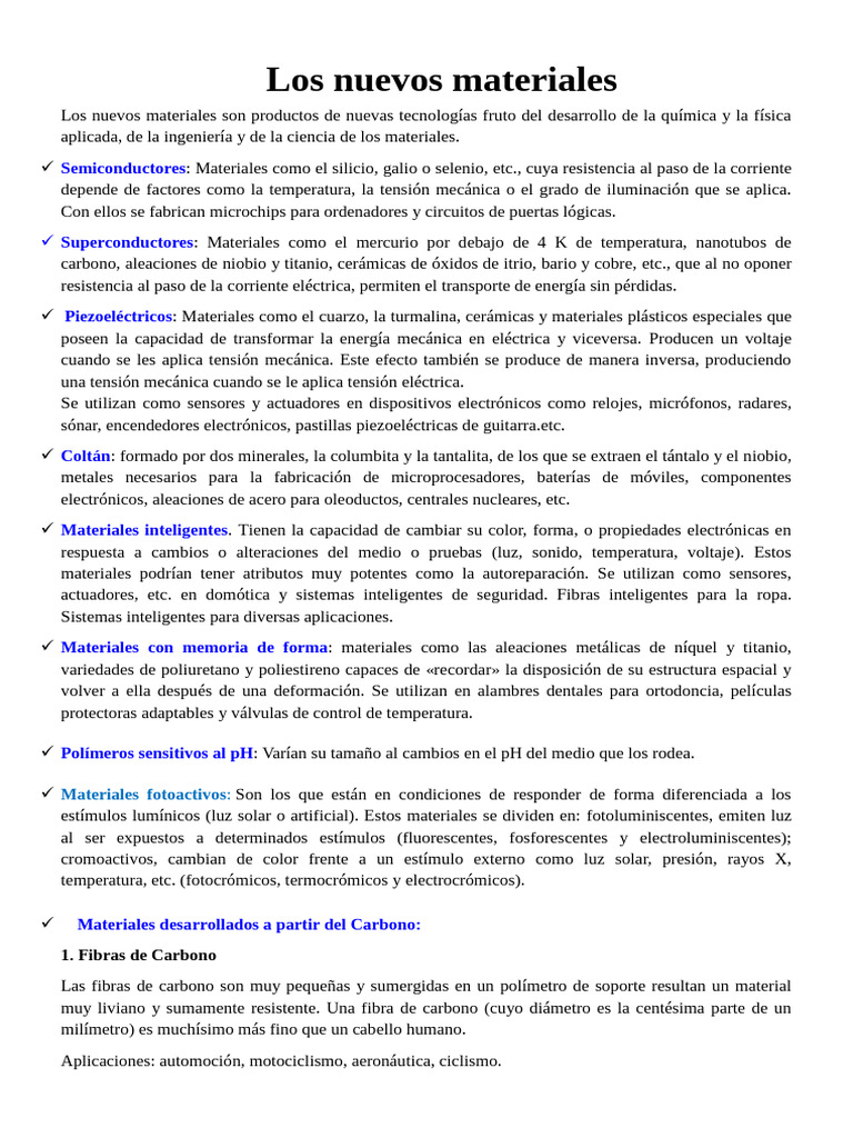 Innovaciones en Nuevos Materiales | PDF | Electrónica | Ingenieria ...