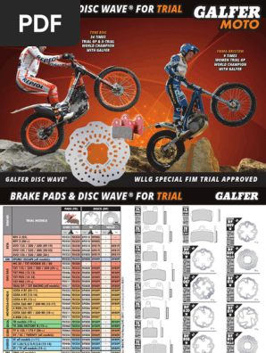 GALFER Trial Rear Brake Pads – Fits TRS One / One-RR Gold – All Models & Years (Part FD224)