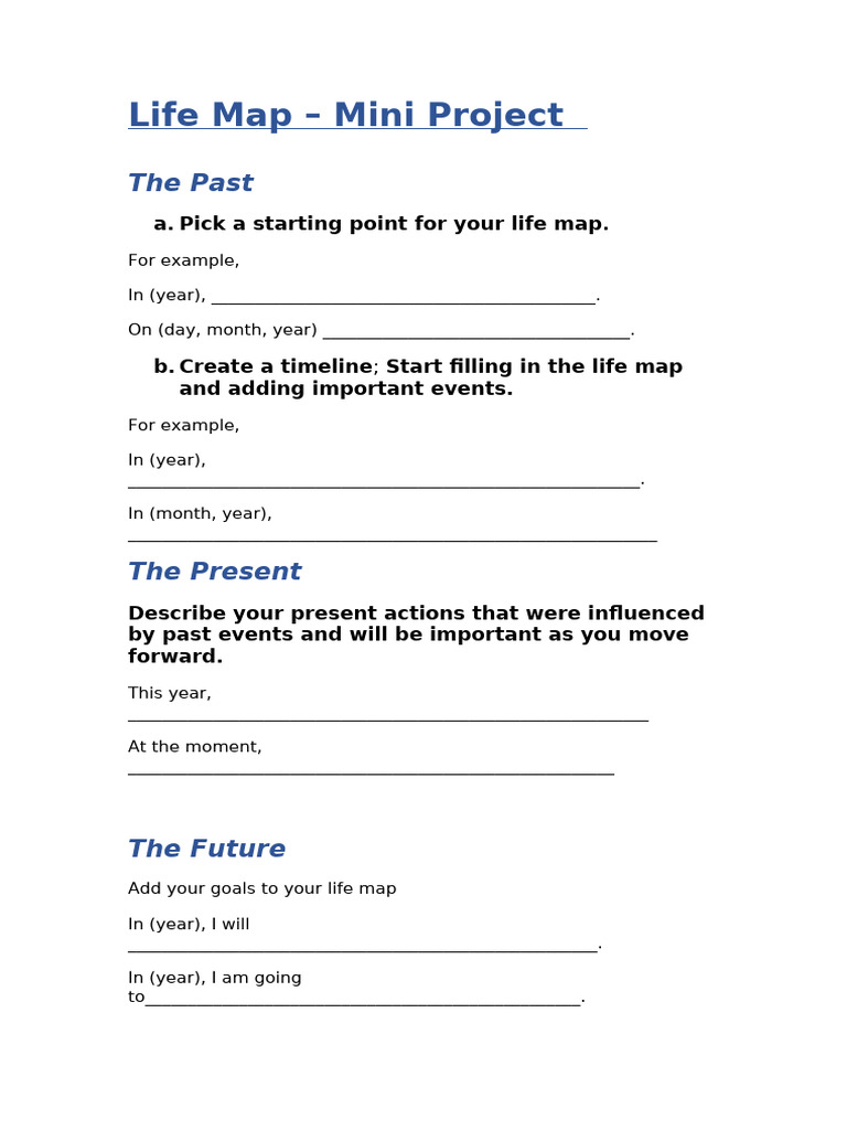 Life Map | PDF