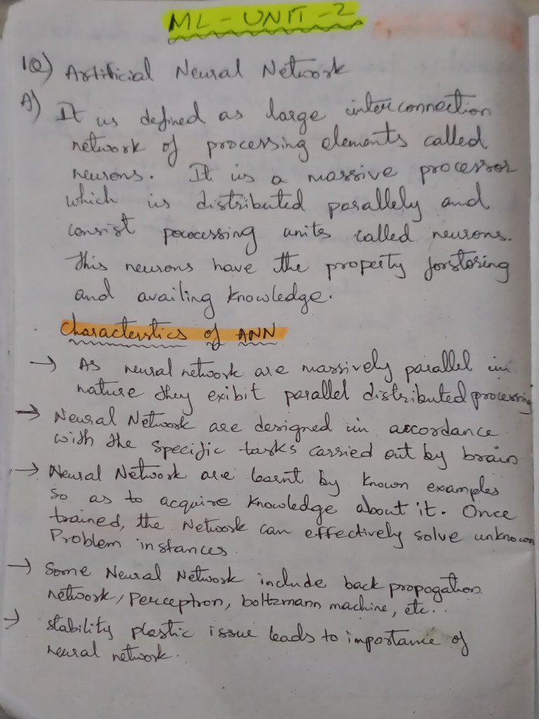 ML Unit 2 | PDF