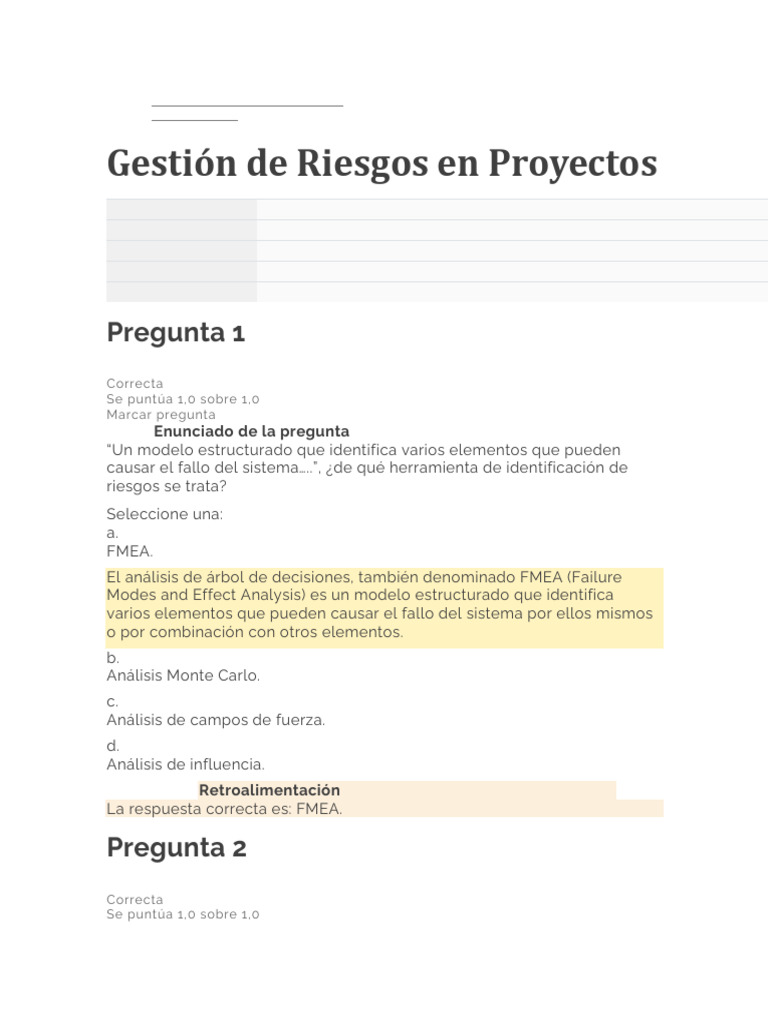 Gestión de Riesgos en Proyectos Efectiva | PDF | Metodología de encuesta
