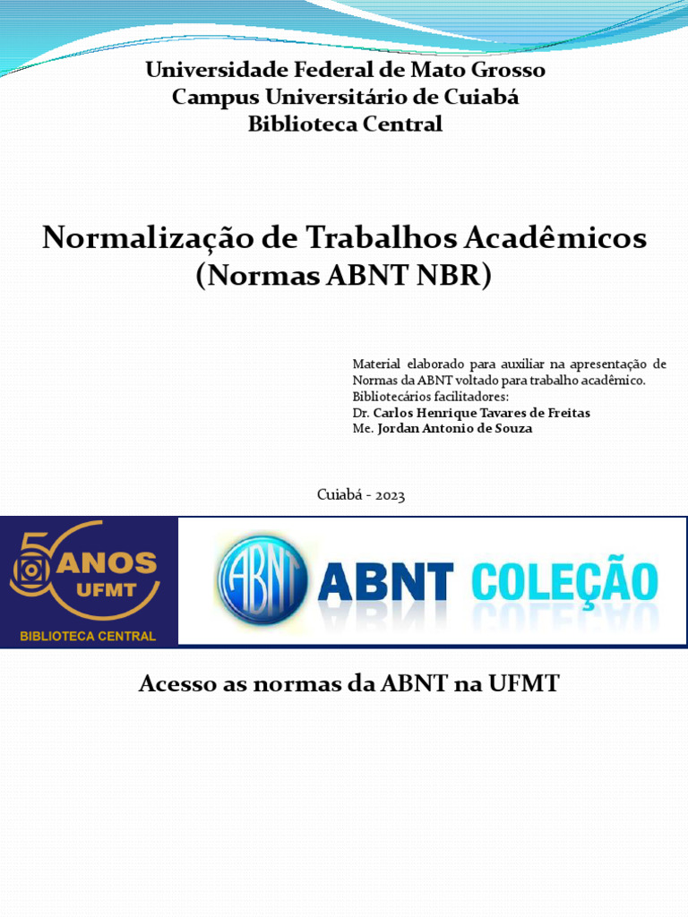 Normas ABNT para Trabalhos Acadêmicos | PDF | Citação | Abstract (resumo)
