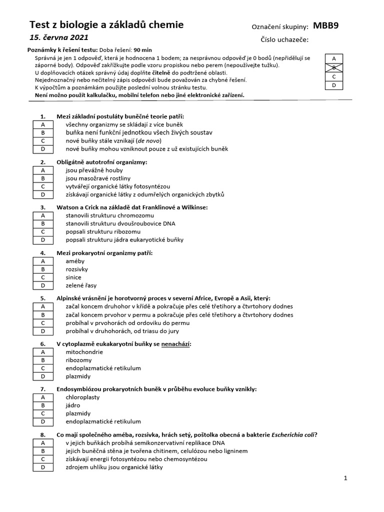 Bc. Test UPOL | PDF