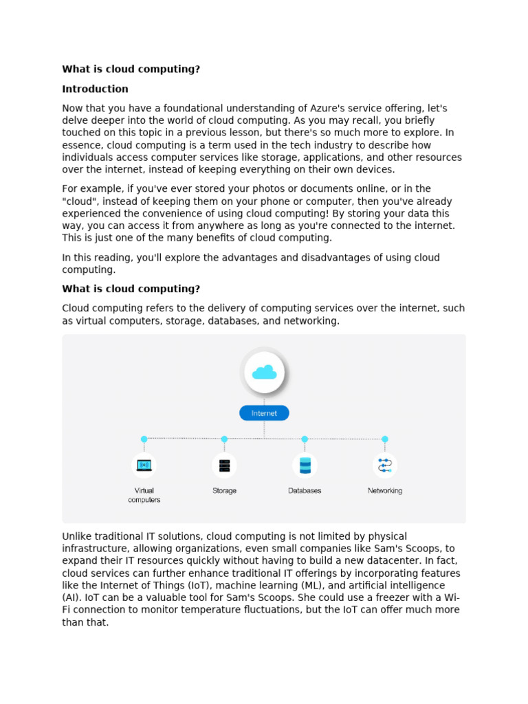 What Is Cloud Computing | PDF | Cloud Computing | Microsoft Azure