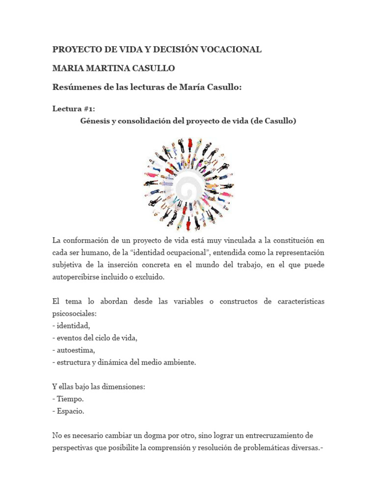 Proyecto de Vida y Decisión Vocacional | PDF | Toma de decisiones ...