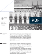 Politecnico di Milano PhD Programmes Overview