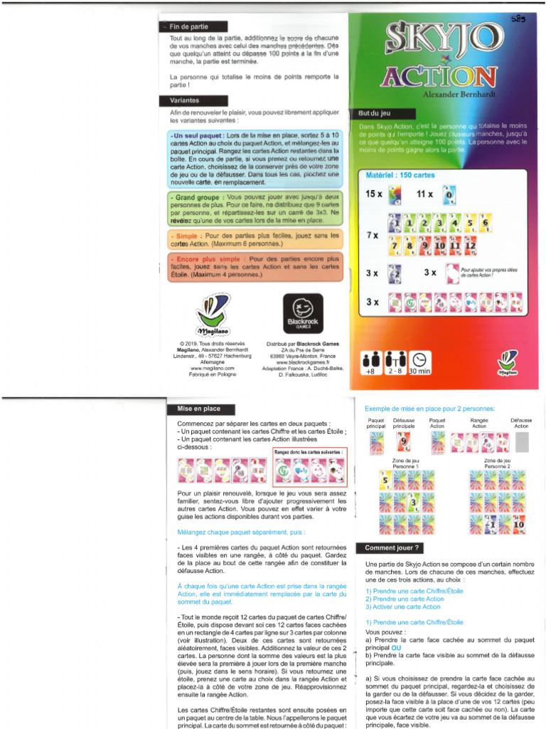 Skyjo Action | PDF