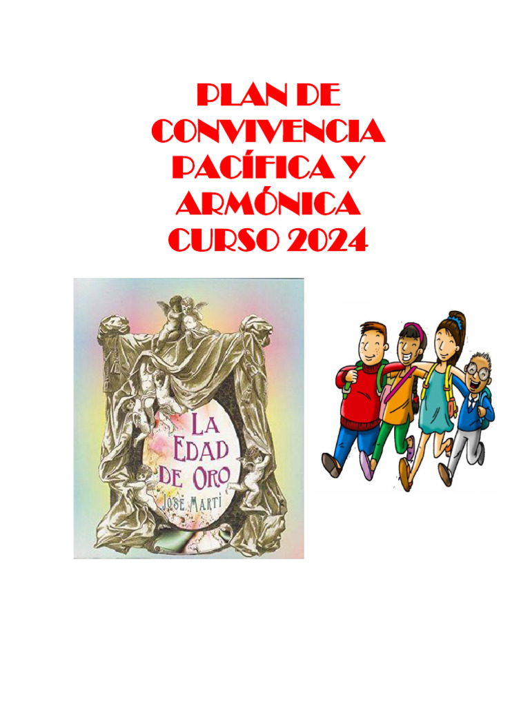 Plan de Convivencia Escolar 2024 | PDF | Violencia | Maestros