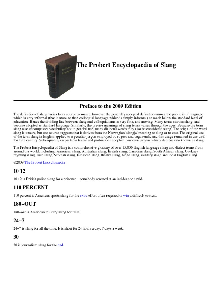 Slang | PDF | Afro | Lysergic Acid Diethylamide